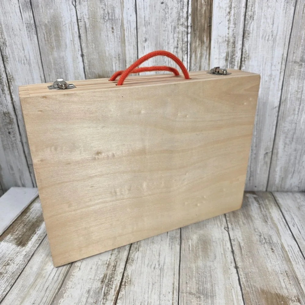 Kids Wooden Tool Box Set Pretend Play Construction Kit Montessori Toy Case